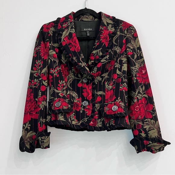 ESCADA flower/cherry jacket - Picture 2 of 8